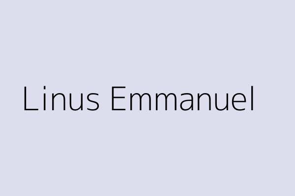 Linus Emmanuel